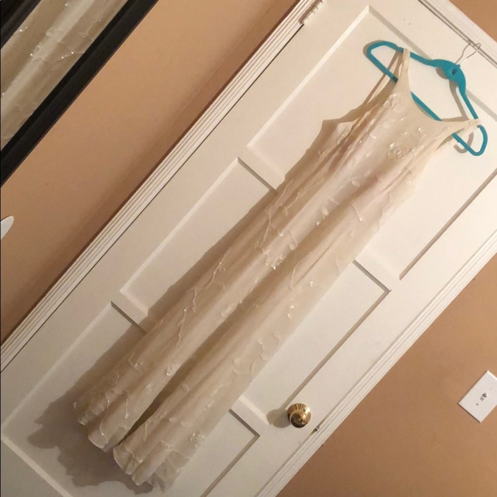 💕 CASSANDRA STONE WHITE FORMAL DRESS size 10 💕💕